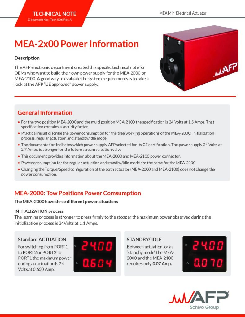 MEA-2×00 Power Information