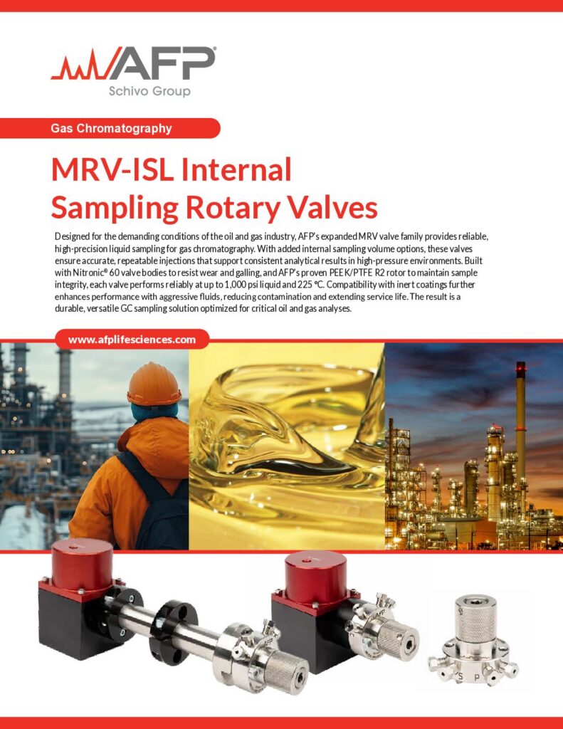 MRV-ISL Internal Sampling Rotary Valves