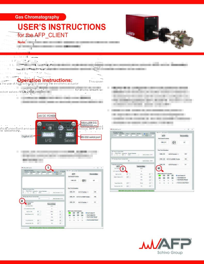 User’s Instructions for the AFP_CLIENT